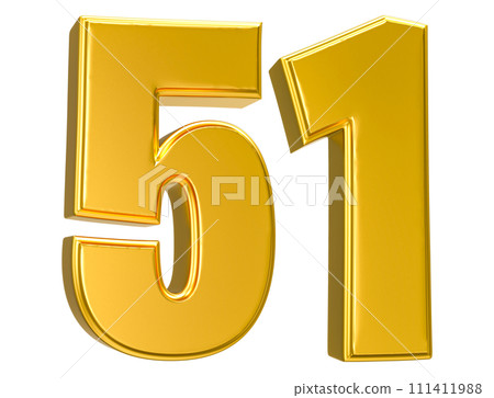 Number Gold 3D Render Number Gold 3D Render 111411988