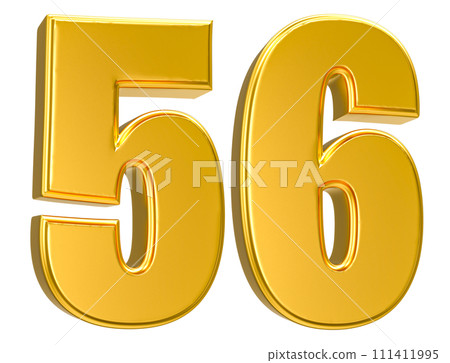 Number Gold 3D Render Number Gold 3D Render 111411995
