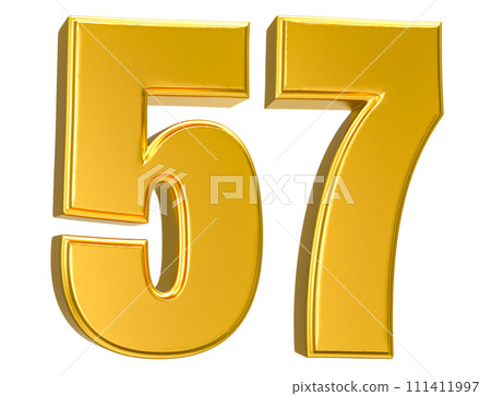 Number Gold 3D Render Number Gold 3D Render 111411997