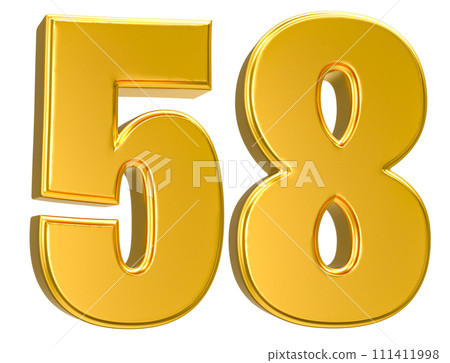 Number Gold 3D Render Number Gold 3D Render 111411998
