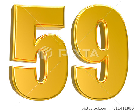 Number Gold 3D Render Number Gold 3D Render 111411999