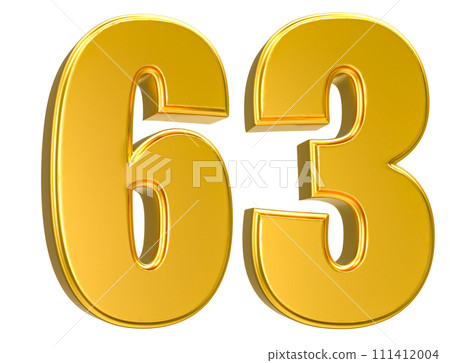 Number Gold 3D Render Number Gold 3D Render 111412004