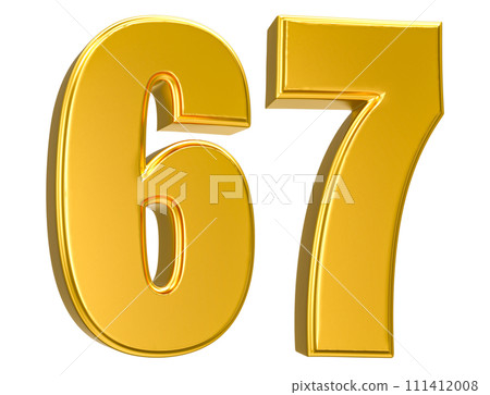 Number Gold 3D Render Number Gold 3D Render 111412008