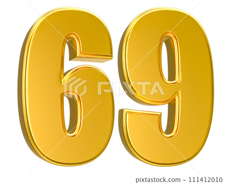 Number Gold 3D Render Number Gold 3D Render 111412010