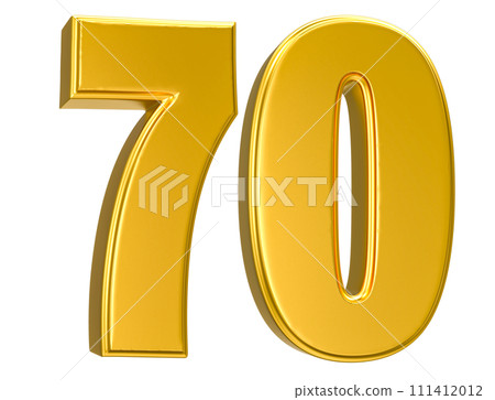 Number Gold 3D Render Number Gold 3D Render 111412012