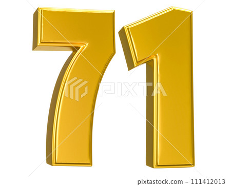 Number Gold 3D Render Number Gold 3D Render 111412013