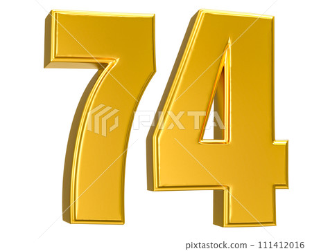 Number Gold 3D Render Number Gold 3D Render 111412016
