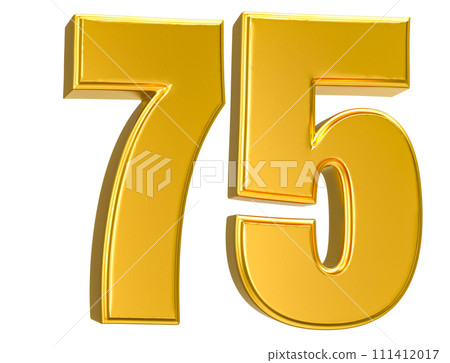 Number Gold 3D Render Number Gold 3D Render 111412017