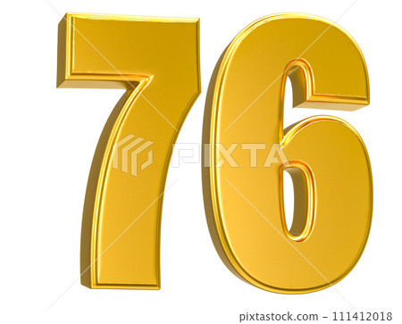 Number Gold 3D Render Number Gold 3D Render 111412018
