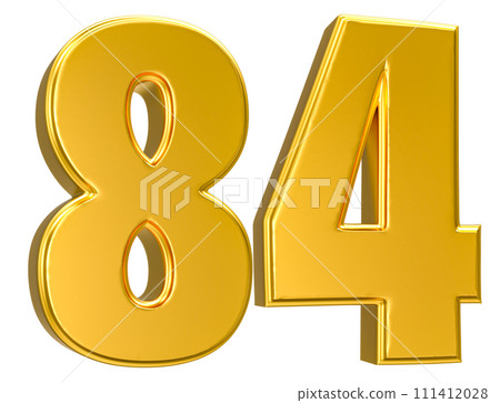 Number Gold 3D Render Number Gold 3D Render 111412028