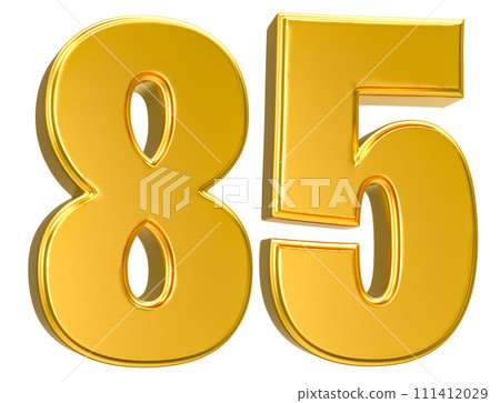 Number Gold 3D Render 111412029