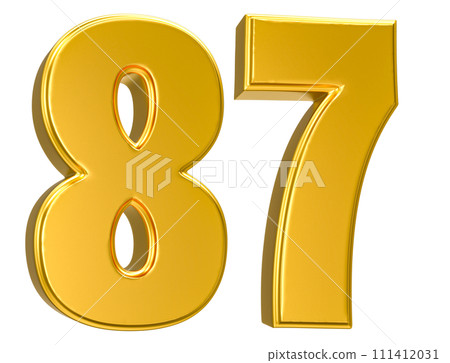 Number Gold 3D Render Number Gold 3D Render 111412031