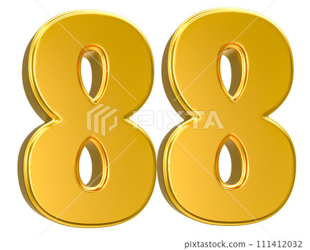 Number Gold 3D Render Number Gold 3D Render 111412032