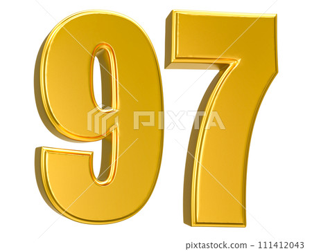 Number Gold 3D Render Number Gold 3D Render 111412043