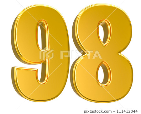 Number Gold 3D Render Number Gold 3D Render 111412044