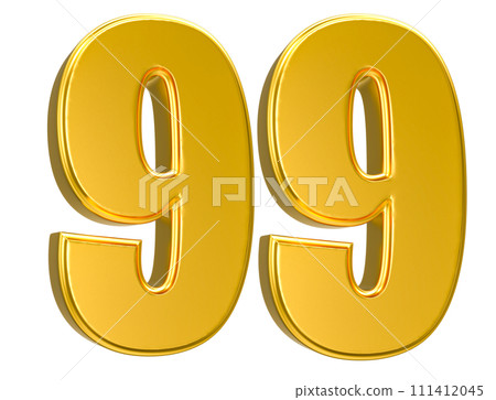 Number Gold 3D Render Number Gold 3D Render 111412045