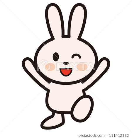 兔子玩萬歲玩得開心的插圖 111412382