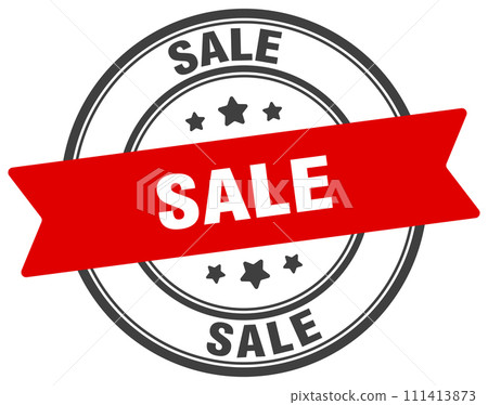 sale stamp. sale label on transparent background. round sign sale stamp. sale label on transparent background. round sign 111413873
