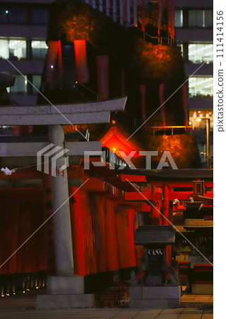 Torii gate illuminated 111414156