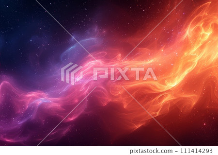 Passion swaying in the vortex of the universe: Art AI image 11 representing the awakening of the spiritual soul 111414293