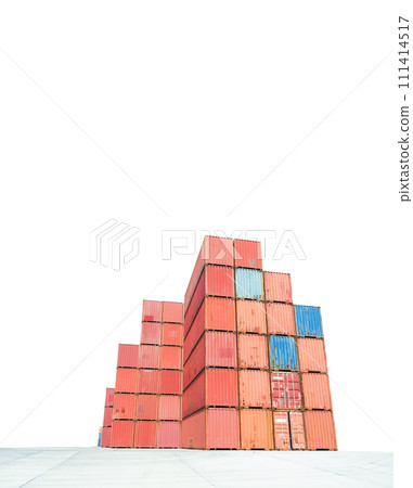 Container Export Logistic Crane Forklift Port Blue Sky Background Space Road Import Business Freight Logistic Transport Custom Industry Service Airplane Container Ship Truck Cargo Stack Storage Goods. Container Export Logistic Crane Forklift Port Blue Sky Background Space Road Import Business Freight Logistic Transport Custom Industry Service Airplane Container Ship Truck Cargo Stack Storage Goods. 111414517
