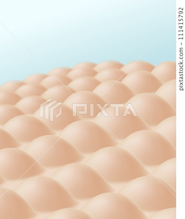 Skin structure close-up realistic vector illustration. 111415792