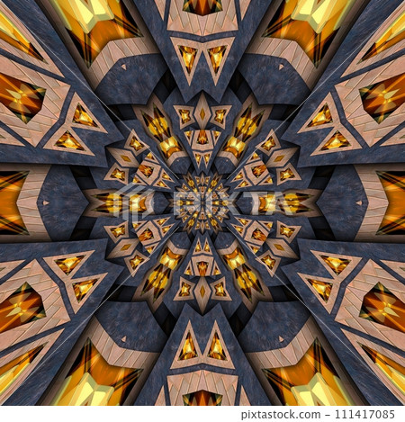 3D render plastic fractal background kaleidoscope 3D render plastic fractal background kaleidoscope 111417085