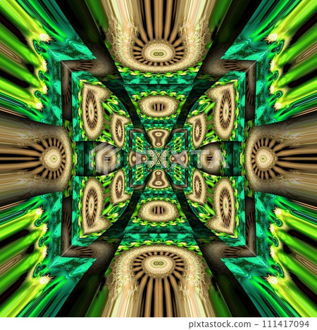 3D render plastic fractal background kaleidoscope 3D render plastic fractal background kaleidoscope 111417094