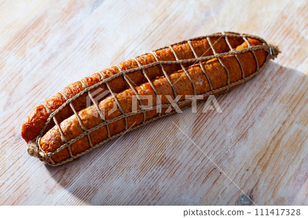 Czech smoked pork ham sausage Czech smoked pork ham sausage 111417328