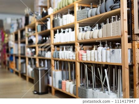 Bathroom accessories for sale in home furnishings store Bathroom accessories for sale in home furnishings store 111417947