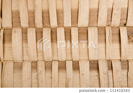 Background of rustic interlaced straw 111418383