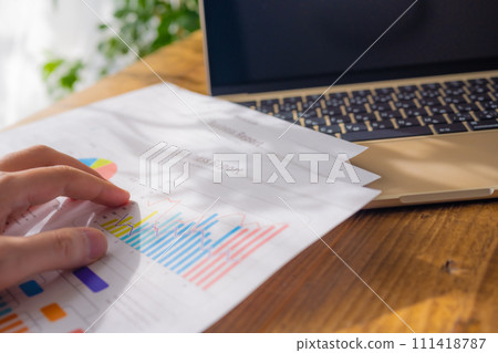 Business people and materials Business people and materials 111418787