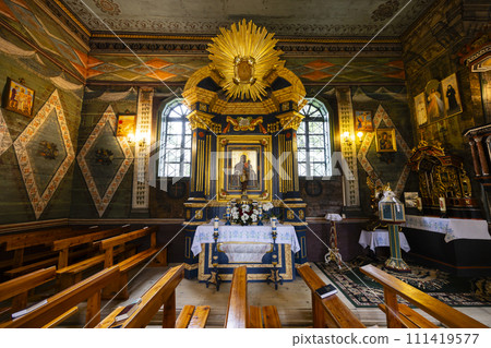 St. Michael Archangel's gothic wooden church, Brunary, Lesser Poland Voivodeship, Poland 111419577