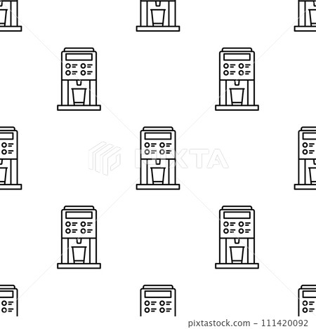Coffee maker machine seamless pattern. Coffee maker machine seamless pattern. 111420092