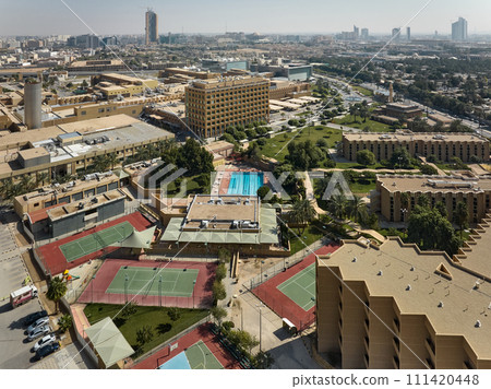 City Swimming Pool and Tennis Courts from Above City Swimming Pool and Tennis Courts from Above 111420448