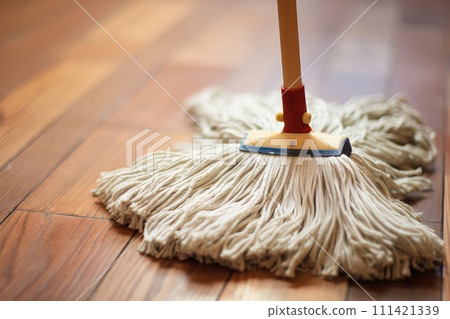 Closeup of mop for cleaning. 111421339