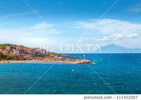 Town and sea coast, Thassos Island, Greece Town and sea coast, Thassos Island, Greece 111422007