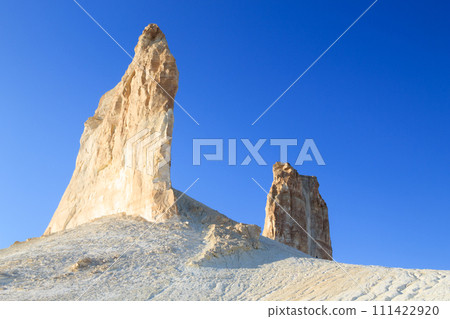 Stunning rock pinnacles in Bozzhira valley view, Kazakhstan 111422920
