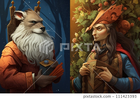AI-generated content. Magic fairy tale characters 111423393