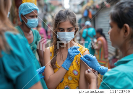 people getting vaccinated mass vaccination 111423769