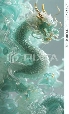 AI-generated content. Chinese Folklore New Year Dragon AI-generated content. Chinese Folklore New Year Dragon 111423898