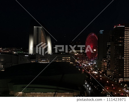 從飯店看到的港未來夜景 從飯店看到的港未來夜景 111423971