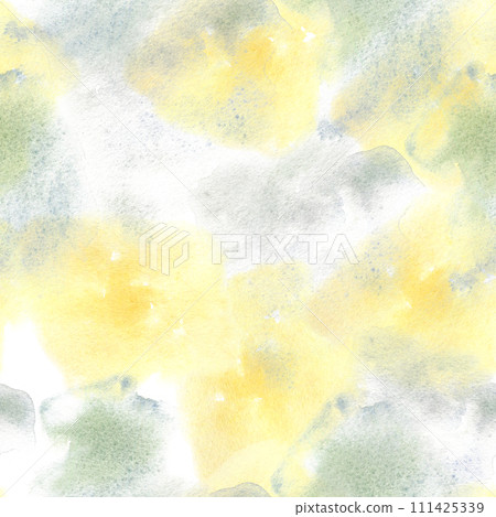 Abstract watercolor backdrop seamless pattern isolated on white. Summer seamless watercolor texture. Endless pattern in bright spring style. Flowing aquarelle abstract. Background for web, textile 111425339
