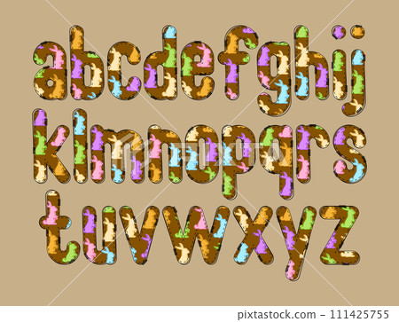 Versatile Collection of Colorful Rabbit Alphabet Letters for Various Uses Versatile Collection of Colorful Rabbit Alphabet Letters for Various Uses 111425755