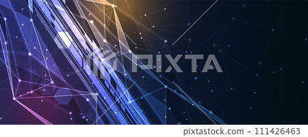 Abstract vector background. Futuristic technology style. Elegant background for business tech presentations. 111426463