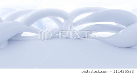 Close-Up of a White Object on a White Surface 360 panorama vr environment map 111426588