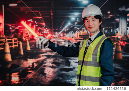 保全人員控制道路交通 保全人員控制道路交通 111426836