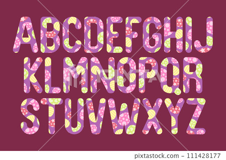 PrintVersatile Collection of Sunny Eggs Alphabet Letters for Various Uses 111428177