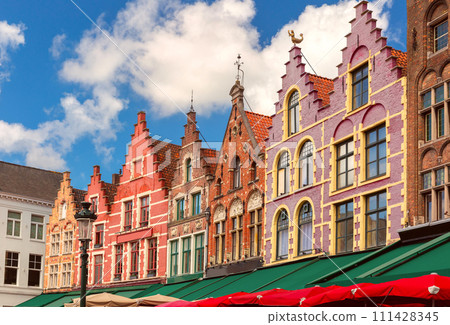 Old Market square in Bruges, Belgium Old Market square in Bruges, Belgium 111428345