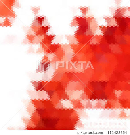 Red hexagon background. Vector template for a presentation. eps 10 111428864